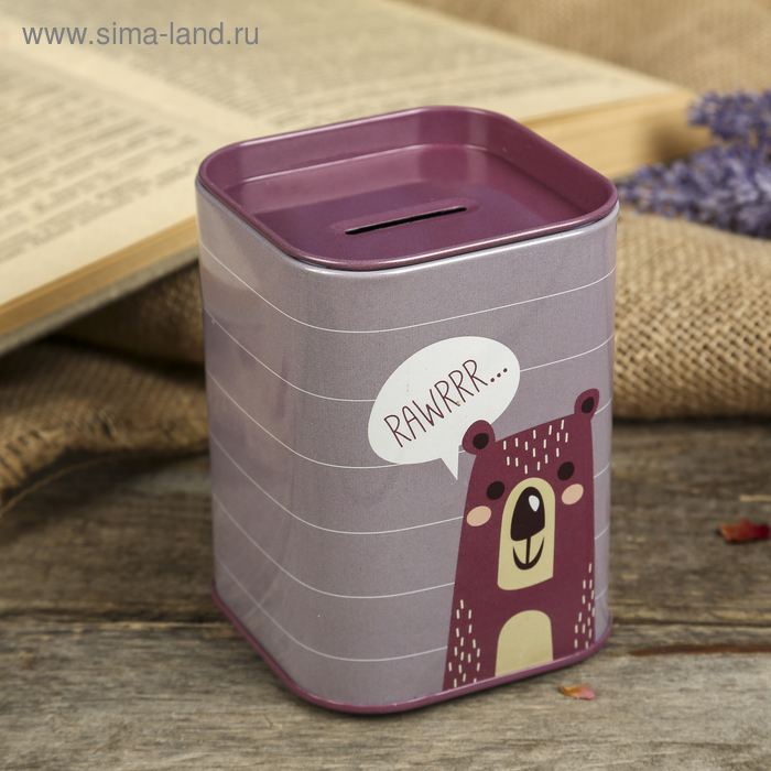 

Копилка металл "Зверята" МИКС 10х7,5х7,5 см