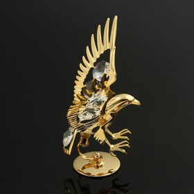 Сувенир «Орёл», на подставке, 10×5×8 см, с кристаллами Ош