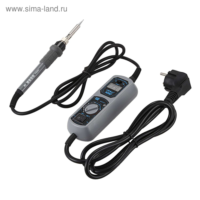 Паяльник с регулировкой температуры YIHUA 908D цифровой 65 Вт 200-480 С 185 мм 213900₽