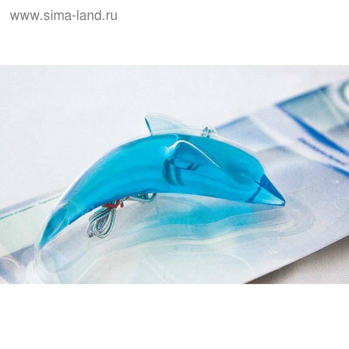 Ароматизатор подвесной 3D Дельфин, синий, океанский бриз, PDLF-113 ароматизатор подвесной картонный 5000 рублей океанский бриз