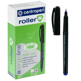 Ручка-роллер, 0.7 мм, Centropen 4665, одноразовая, сииняя, картонная упаковка Ош