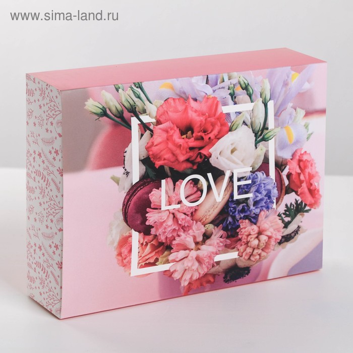 Коробка кондитерская, упаковка «LOVE» , 20 х 15 х 5 см