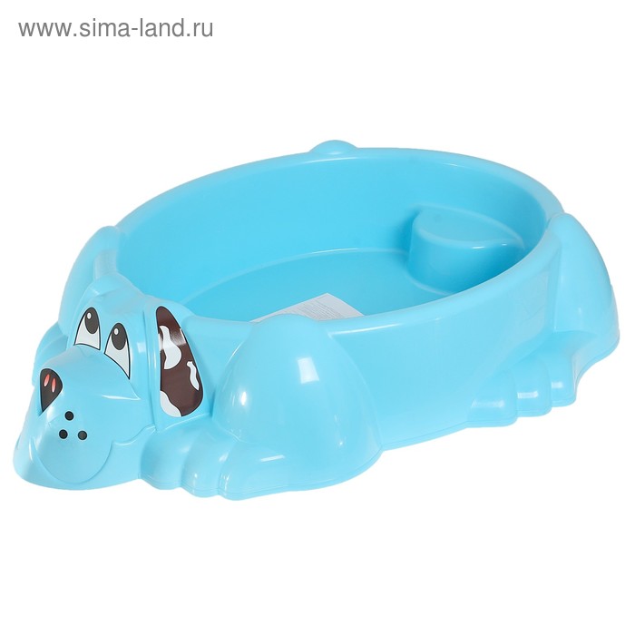 песочница бассейн собачка цвет голубой Песочница-бассейн «Собачка», цвет голубой