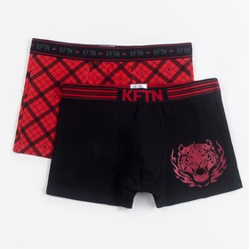 

Набор трусов мужской KAFTAN "HOT" (2шт), цвет чёрный/красный, размер M