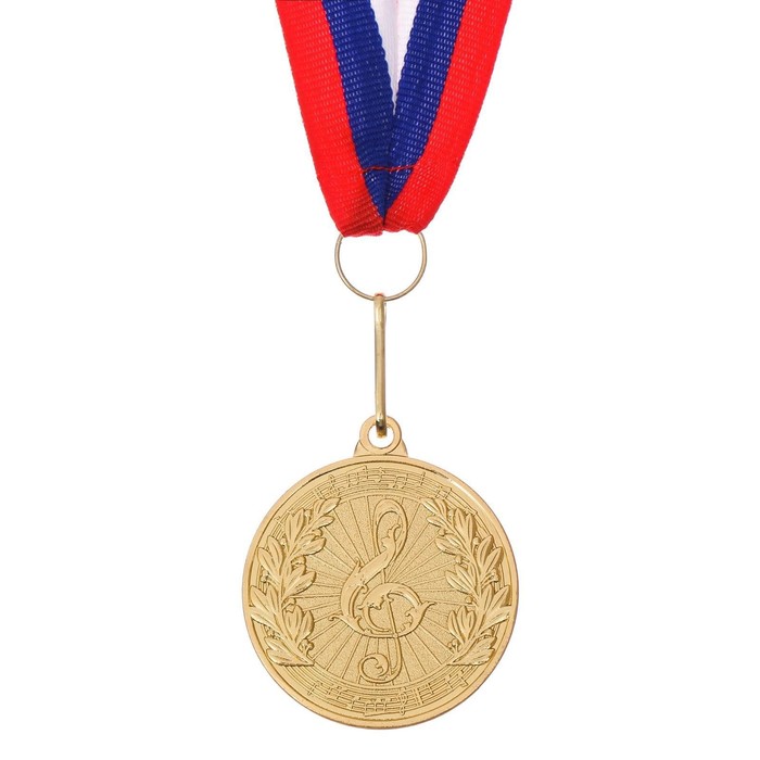 Медаль тематическая «Музыка», золото, d=4 см медаль тематическая балет золото d 4 см