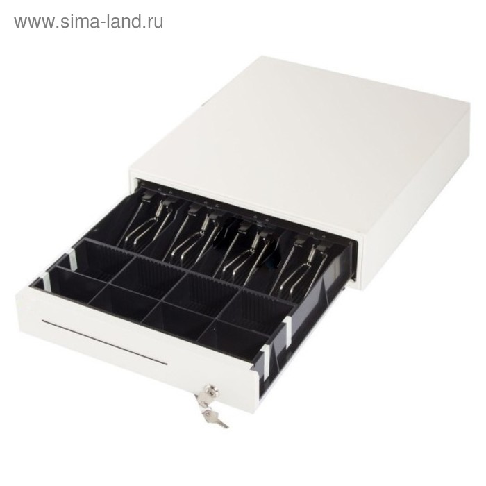 Денежный ящик Форт 4М (13МК) PUSH механический, цвет белый денежный ящик штрих minicd механический цвет белый