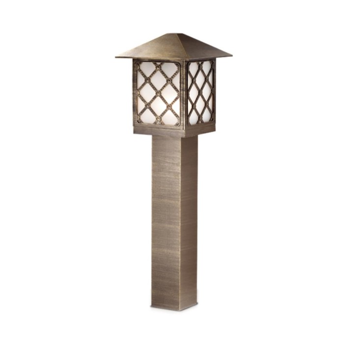 Уличный светильник на столбе 80 см ANGER, 1x60Вт, E27, IP44, цвет коричневый