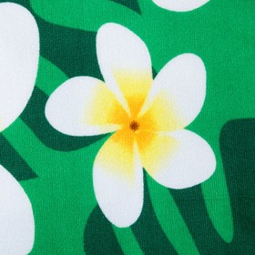 

Полотенце пляжное Этель 70*140 см, Цветы на зеленом, микрофибра 250гр/м2