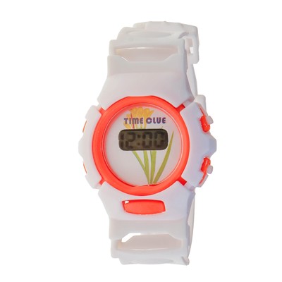 Часы наручные детские "Нежность", электронные, с силиконовым ремешком,микс