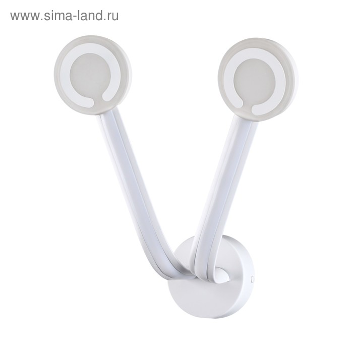 фото Бра buttons 20вт 3000к led белый odeon light