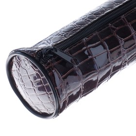 

Пенал-тубус для кистей, мягкий, 255 х 65 мм , экокожа 7К27, коричневый