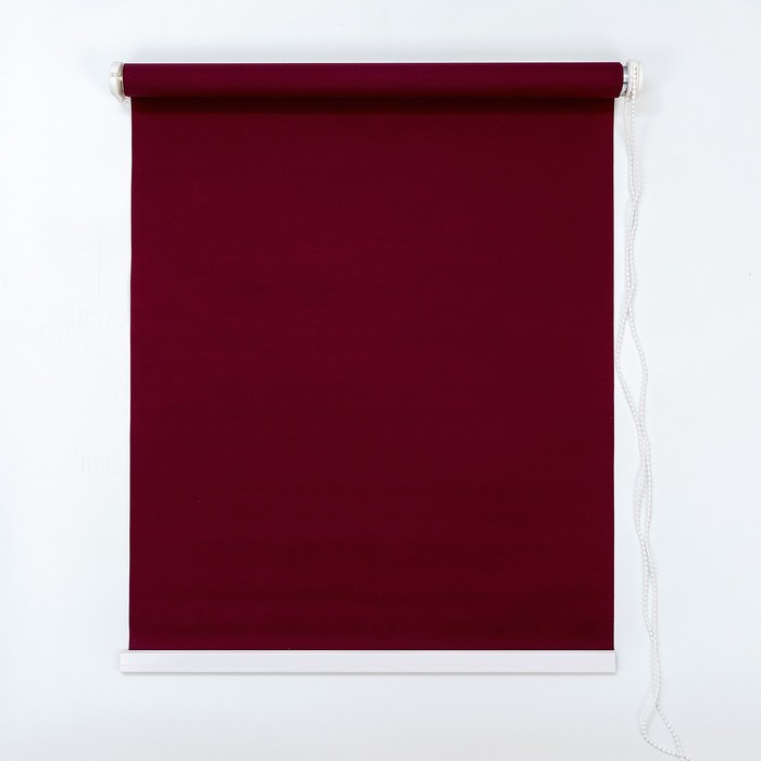 

Штора рулонная, 60×180 см (с учётом креплений 3,5 см), цвет бордовый