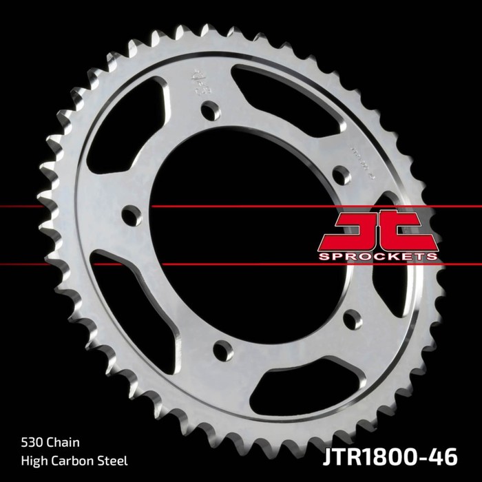 

Звезда задняя, ведомая JTR1800 стальная, цепь 530, 46 зубьев