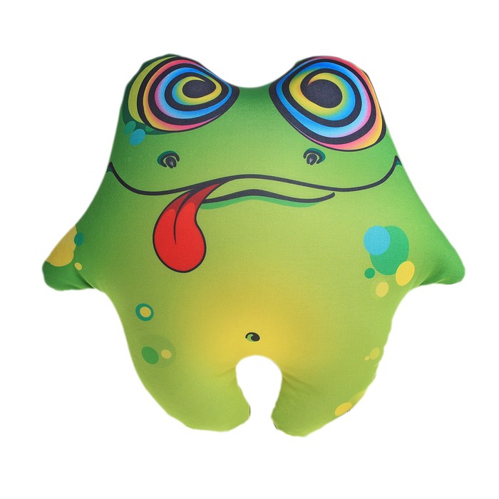 Мягкая антистрессовая игрушка-подушка "Мистер лягух"