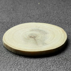 Спил дерева "Акации", круглый, d=4-7 см, h=5 мм