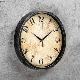 

Часы настенные, серия: Интерьер, "Древесный спил", d=30 см, арабские цифры, микс