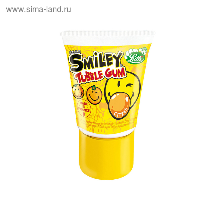 фото Жевательная резинка в lutti tubble gum citrus, со вкусом цитрусовых, 35 г