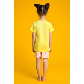 

Пижама для девочки "Twinkle Rabbit", рост 104-110 см, цвет жёлтый/розовый