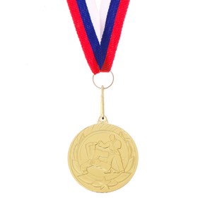 Медаль тематическая «Карате», золото, d=4 см Ош