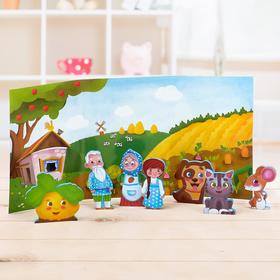 

Игрушки-пазлы с декорациями «Кукольный театр: Репка», по методике Монтессори