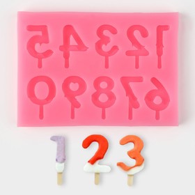Молд «Цифры для торта», 9,5×6,5×0,4 см, цвет МИКС Ош