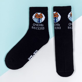 

Носки "Очень весело" р. 41-44 (27-29 см), чёрный
