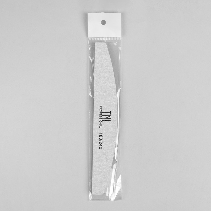 Пилка - наждак, абразивность 180/240, 18 см, цвет серый