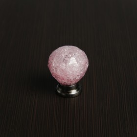 

Ручка кнопка РК116PINK, цвет хром/розовый
