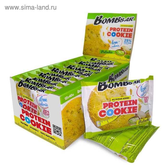 

Протеиновое печенье BOMBBAR, фисташка, 40 г