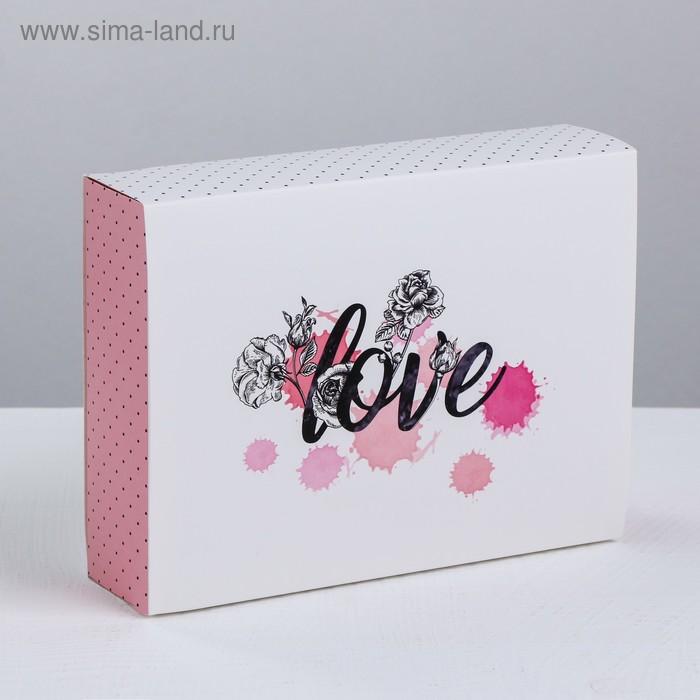 цена Коробка кондитерская, упаковка «Love», 20 х 15 х 5 см