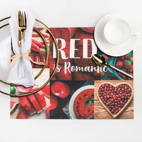 Салфетка на стол 'RED is Romantic' 29*40 см Ош