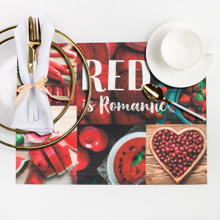 romantic red Салфетка на стол RED is Romantic 29*40 см