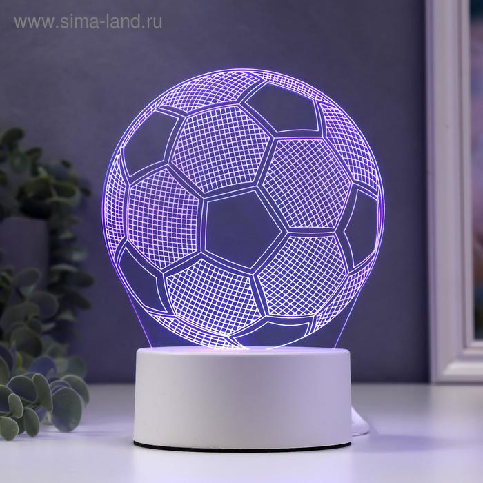 Светильник Футбольный мяч LED RGB от сети 9,5x12,5x16 см цена и фото