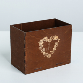 

Кашпо флористическое, коричневый, 15.6 × 8.6 × 12 см