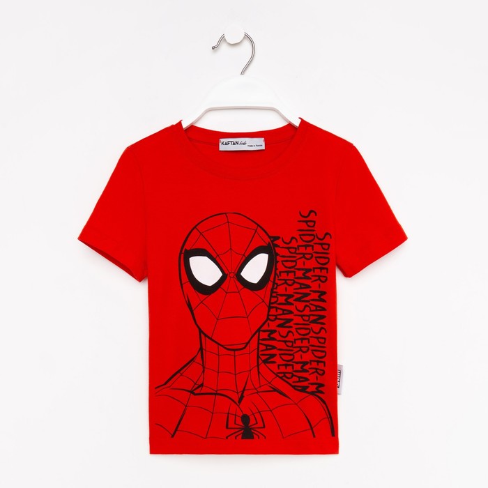 Футболка MARVEL «Человек паук», рост 110-116 (32), цвет малиновый футболка с длинным рукавом человек паук marvel рост 110 116 красный