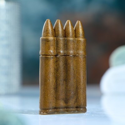 Мыло фигурное "Четыре патрона" 25г  МИКС