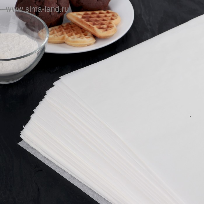 бумага для выпечки силиконизированная nordic eb golden 38×100 м профессиональная Бумага для выпечки, профессиональная Gurmanoff, 38×42 cм, 500 листов, силиконизированная