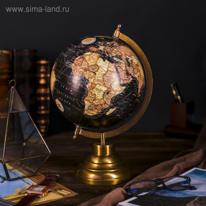 

Сувенир глобус "Тёмный мираж" 20х20х33 см