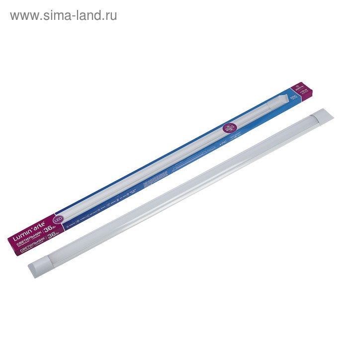 

Светильник светодиодный Luminarte LLFS36W02, 36 Вт, 4000 К, 3000 Лм, IP40, матовый