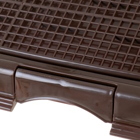 

Туалет многофункциональный (под пеленку, со съемной сеткой), 49х36,5х4 см, коричневый