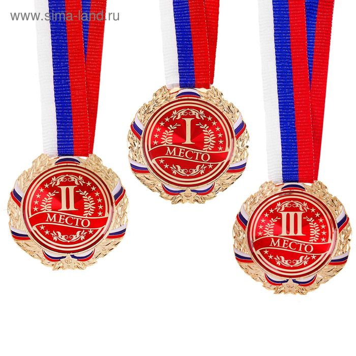 Медаль призовая 006 диам 7 см. 2 место, триколор. Цвет сер. С лентой медаль призовая триколор 2 место серебро d 7 см