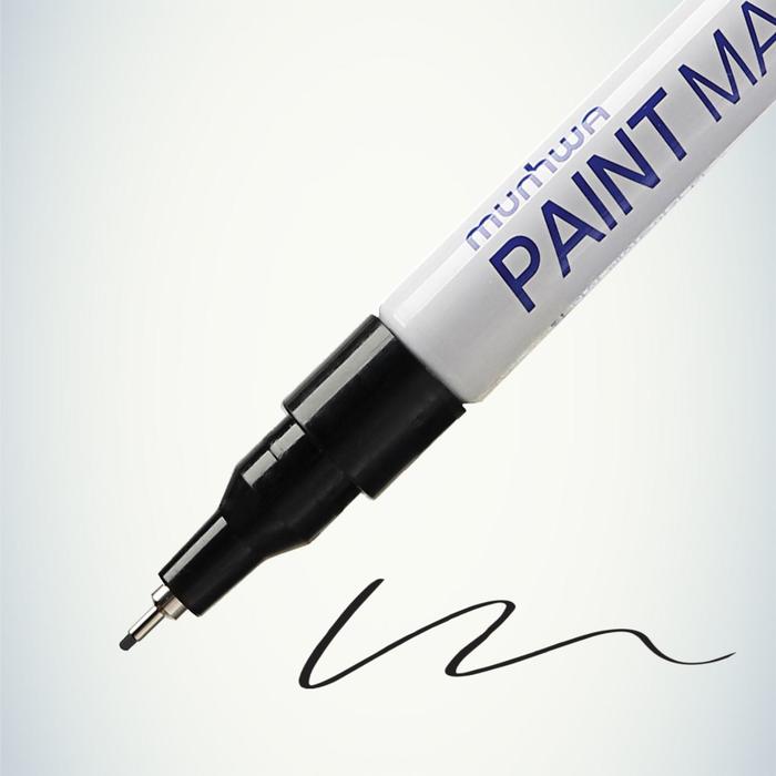 Маркер-краска (лаковый) 1.0 мм MunHwa Extra Fine Paint Marker, чёрная нитро-основа