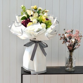 

Пленка для цветов, матовая, "Кайма", сиреневый, 0,6 х 10,3 м