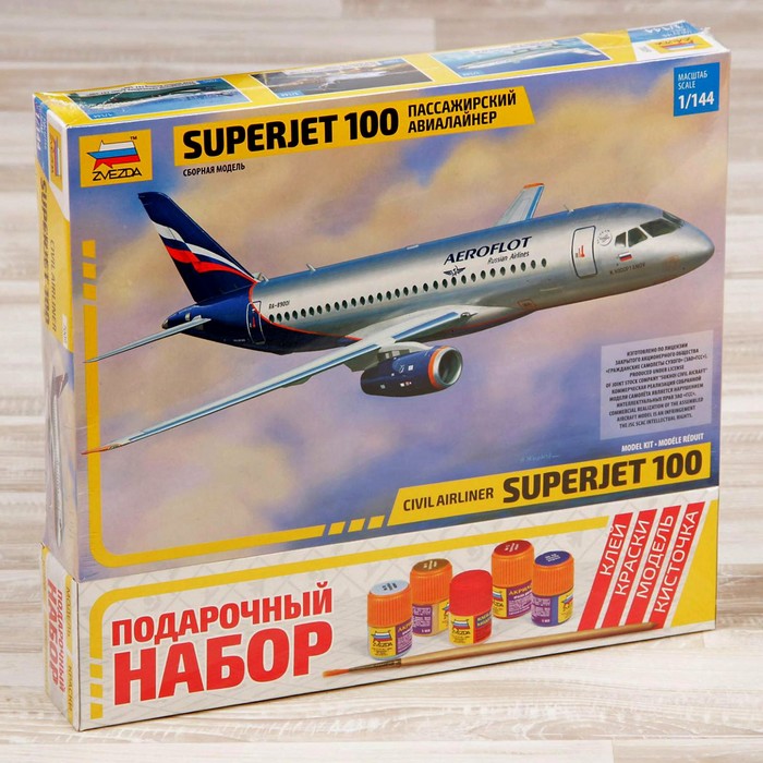 

Сборная модель «Самолёт SuperJet 100», Звезда, 1:144, (7009ПН)
