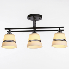 

Люстра "Венеция" 3x60Вт Е27 черный 47x13x26 см.
