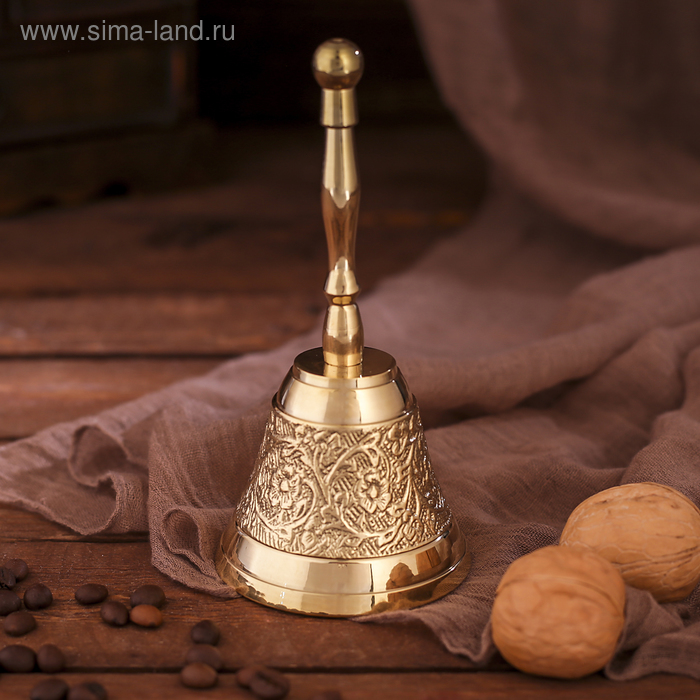 

Колокольчик латунь "Резные узоры" 7,5х7,5х15 см