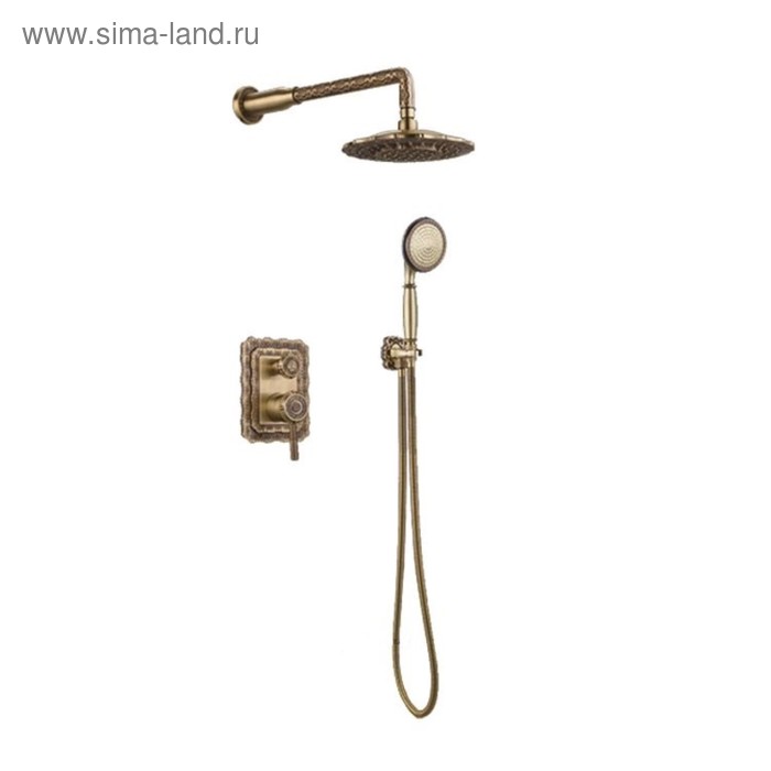 

Душевая система Bronze de Luxe 10138DF, без излива, тропический душ, скрытый монтаж, латунь 414233