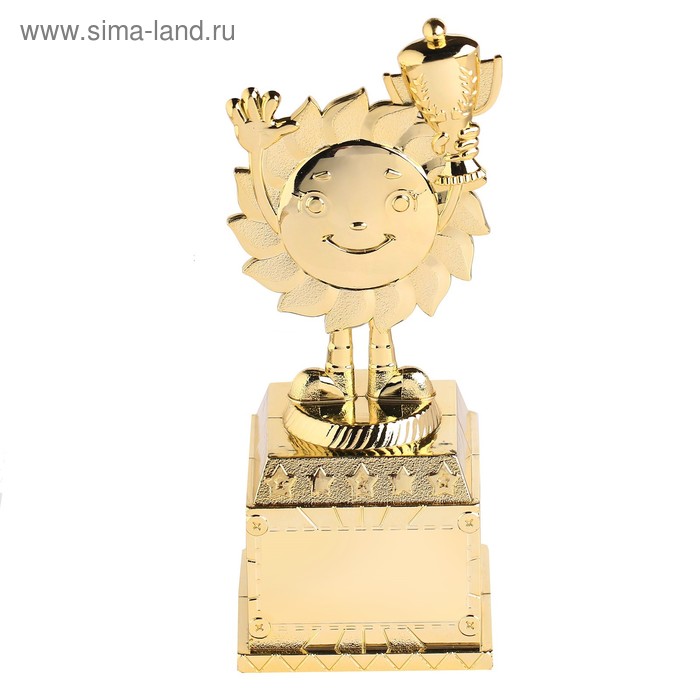 Наградная фигура детская, под нанесение,13 х 5,5 х 5 см, пластик, золото фигура под нанесение факел золото красный цоколь