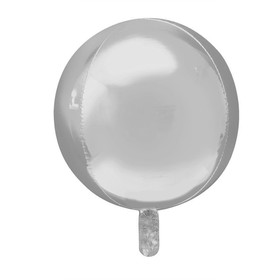 

Шар фольгированный 22" 3D Сфера, матовый, цвет серебряный