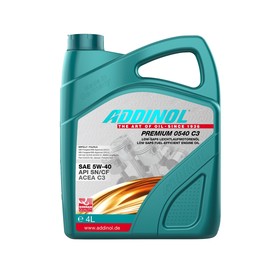 Масло моторное ADDINOL Premium 5w-40 C3, 4 л от Сима-ленд